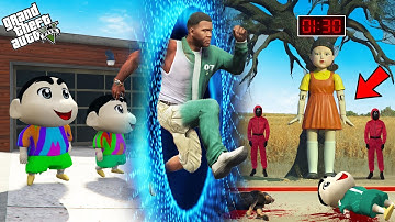 Franklin And Shinchan Entered The World Of Squid Game In GTA 5!