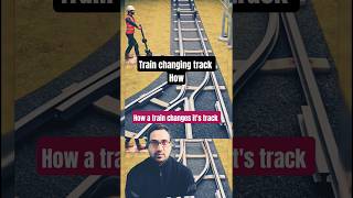how trains change tracks #science #physics #train #indianrailways #liketrain #bullettrain #viral