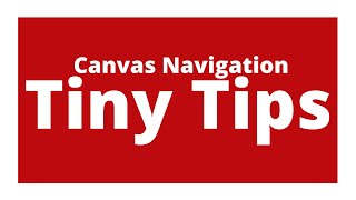 Famous Simplify Navigation on Canvas Profile