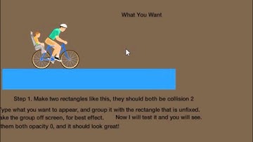 Happy Wheels Tutorial #1 - Appearing Text, The Easy Way