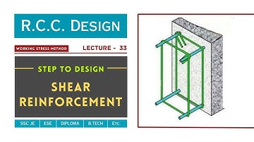 Steps To Design Shear Reinforcement (Web Reinforcement) | Lecture - 33 | RCC Design | Civil TechMate