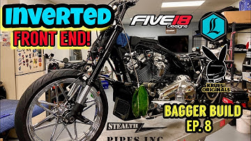 #roadglide inverted front end build.  @HouseOfHarleyMKE / kruesi originals 21 road glide #9