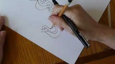 Skye an advanced zentangle pattern