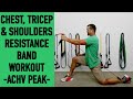 RESISTANCE BAND Chest Triceps Shoulders - RESISTANCE BAND Push Workout @achvpeak