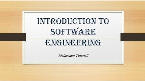 Introduction to software engineering | Malayalam Tutorials