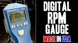 Measure RPMs! Monarch PT99 Digital Non-Contact Optical Tachometer - MADE IN USA