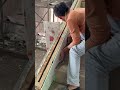 ceramic installation techniques on stair walls #shorts