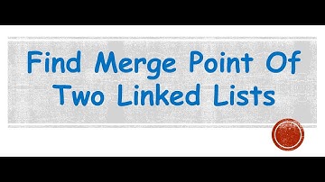Find Merge Point of Two Linked List | Intersection Point of Two Linked List