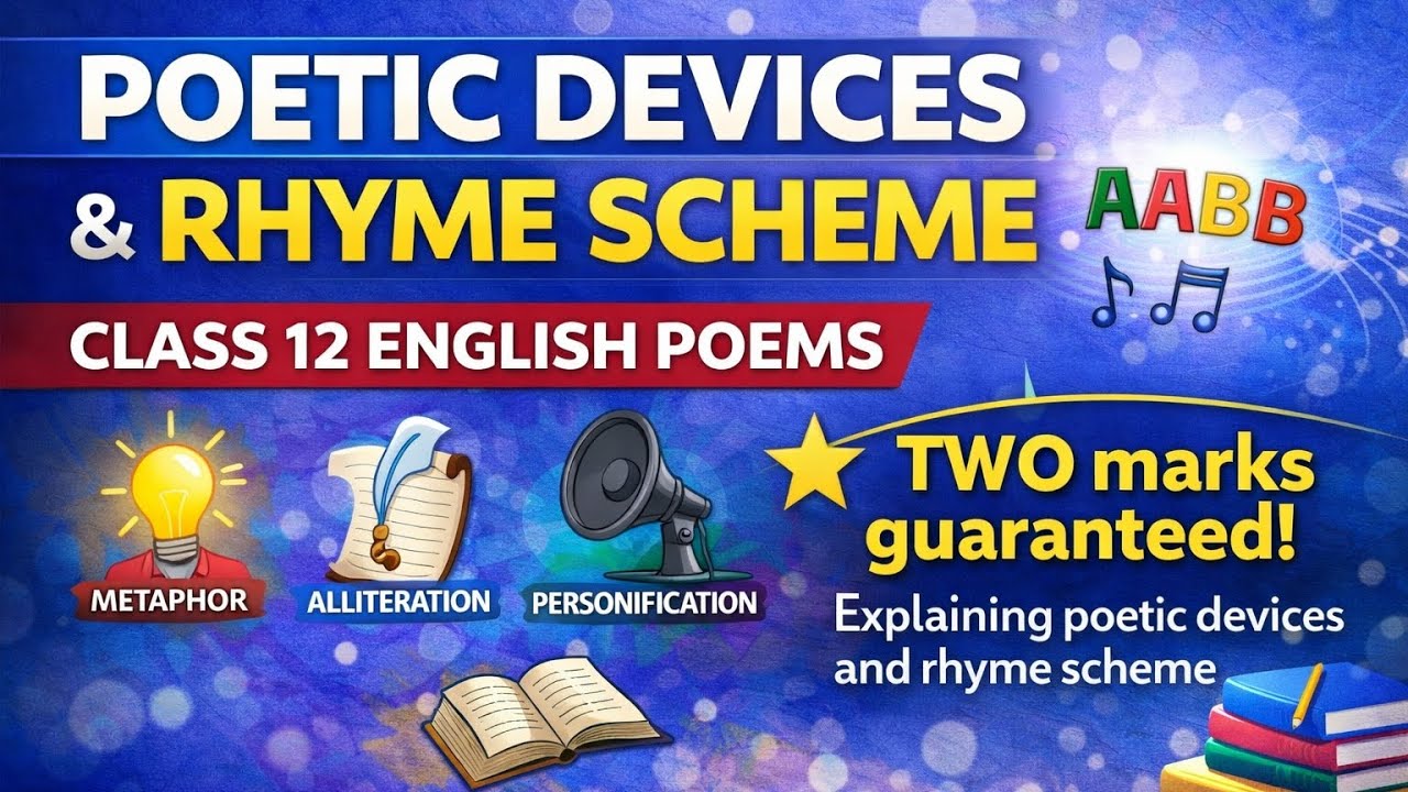 Poetic Devices & Rhyme Scheme – Class 12 English