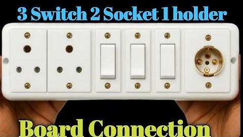 3 Switch + 2 Socket + 1 Holder Wiring |Switch Socket Holder Board Connection |Full Guide in Hindi