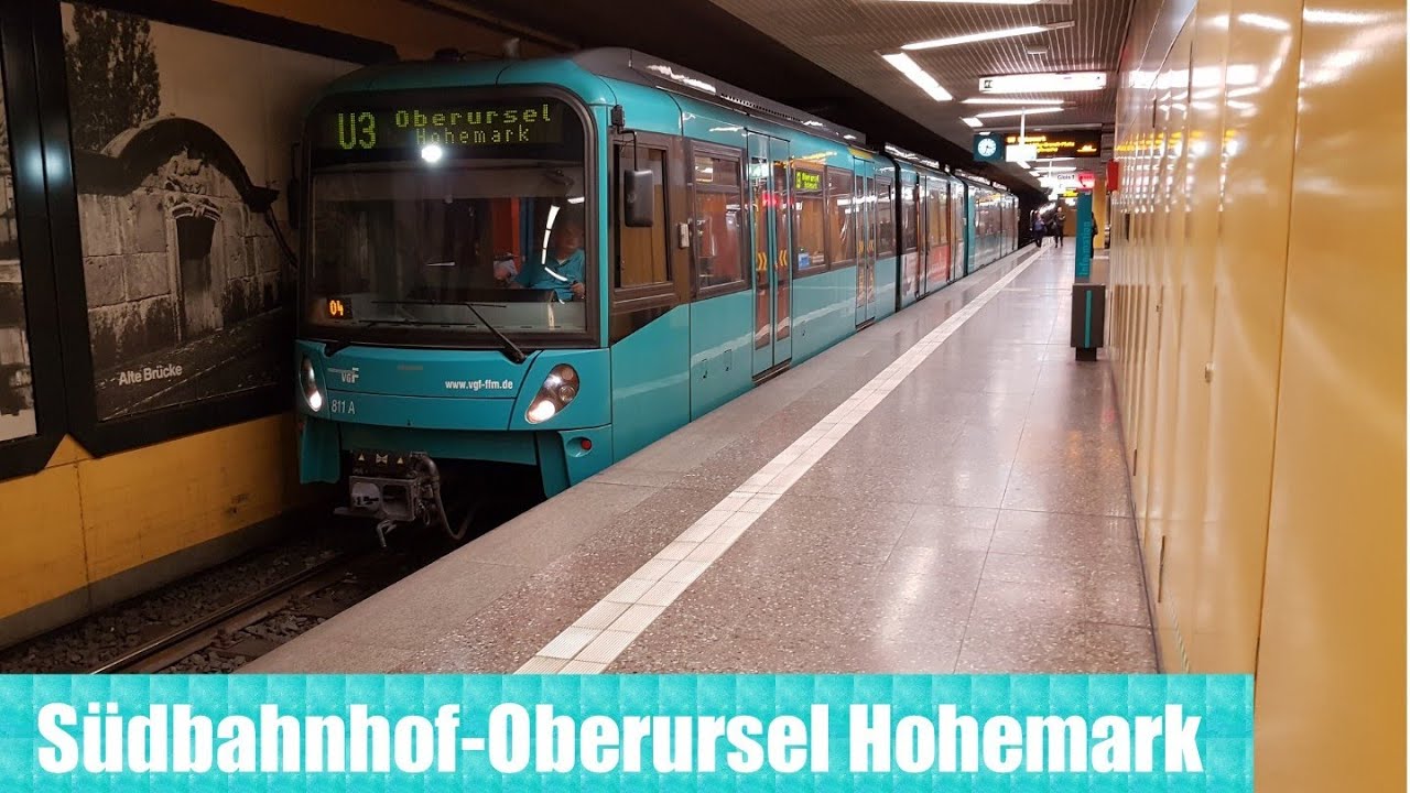 Frankfurter U Bahn - Linie U3 Mitfahrt