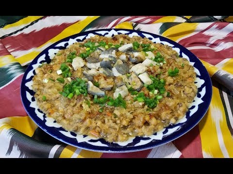 Видео рецепт Каша с машем, рисом и мясом