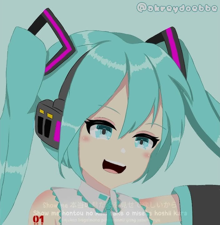 gimme gimme hatsune Miku #hatsunemiku #ibispaintx #art #capcut #shorts