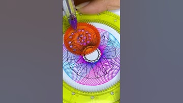 Oddly Satisfying Spirograph Drawing You Can’t Look Away From! 😍✍️  #ひまつぶし #スピログラフ #Art #shorts