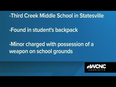 Gun found at Third Creek Middle School in Statesville