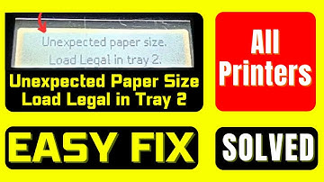 How to fix Hp laserjet unexpected paper size load legal in tray 2 in Hindi, Urdu