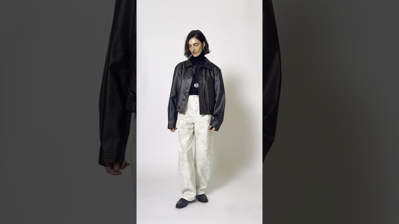 LE MAIRE(ルメール) | ソフトレザー ブルゾン - ブラックチェリー