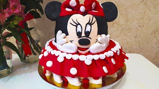 Торт Минни Маус своими руками / Minnie Mouse cake