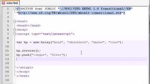 Beginner JavaScript Tutorial   32   reverse, push, sort