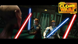 Anakin \& Kenobi vs Ventress [4K HDR] - Star Wars: The Clone Wars Film Extended (2008)