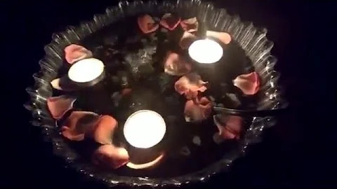 How To Make Easy Water Fountain With Floating Candles At Home