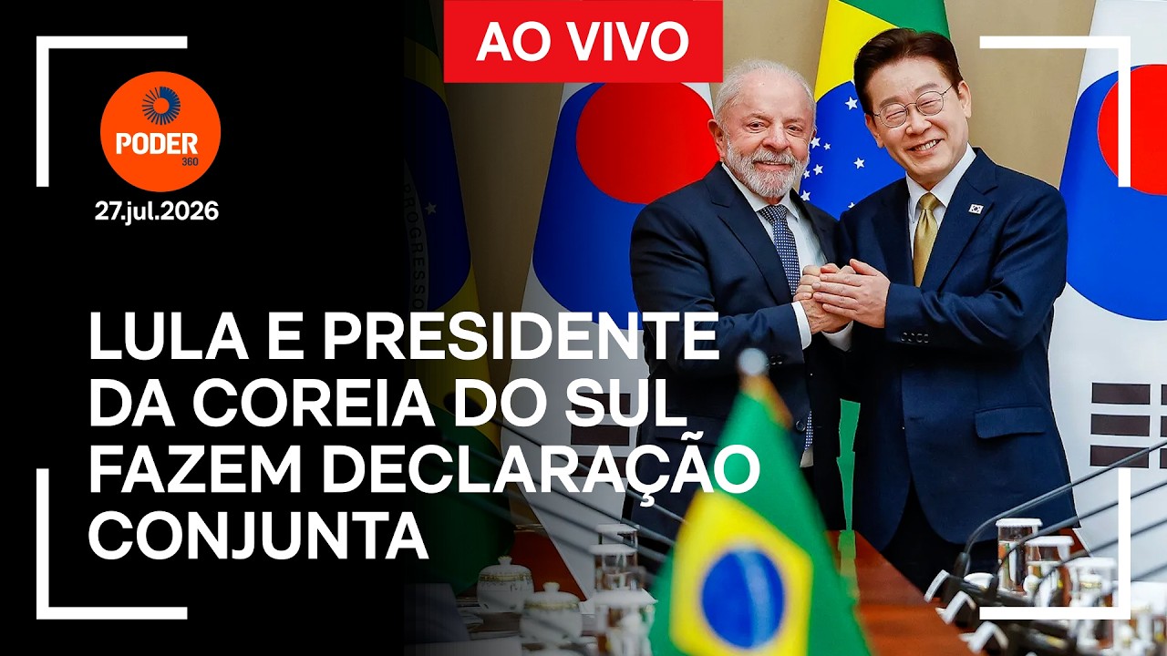 Ao vivo: Lula e presidente da Coreia do Sul fazem declaração conjunta