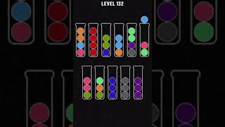 How to pass level 132 in ball sort puzzle