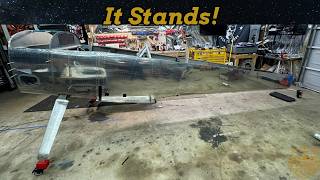RV-8 Build #180 | It's Finally Sitting on Its Own Landing Gear!
