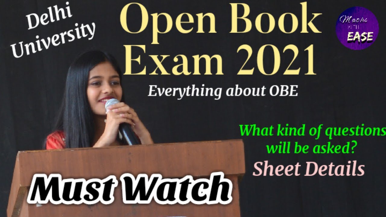 What kind of questions will be asked in Open Book Examination 2021?|OBE DU Online Exam|Complete Info