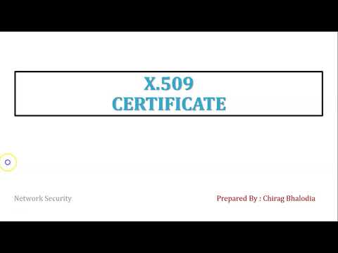 X.509 Digital Certificate Format | Explain different website digital certificate format