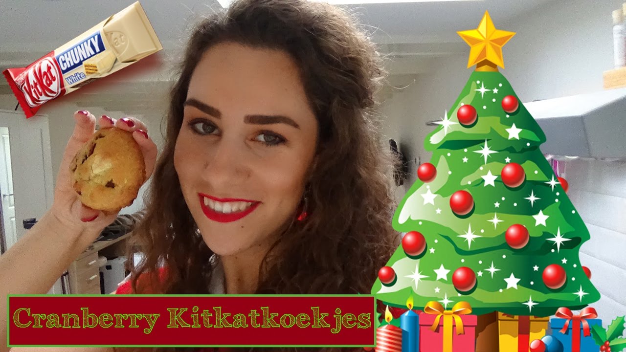 Cranberry KitKatkoekjes - Stephanie's Bakkerij