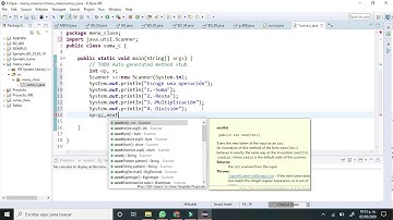 MENÚ DE OPERACIONES UTILIZANDO UNA CLASE PROPIA EN JAVA
