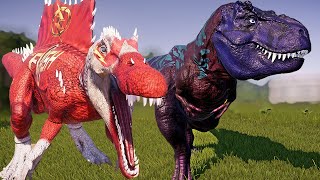 GODZILLA HUNTING! & Fighting Ceratosaurus, Tarbosaurus - JWE Dinosaurs Breakout