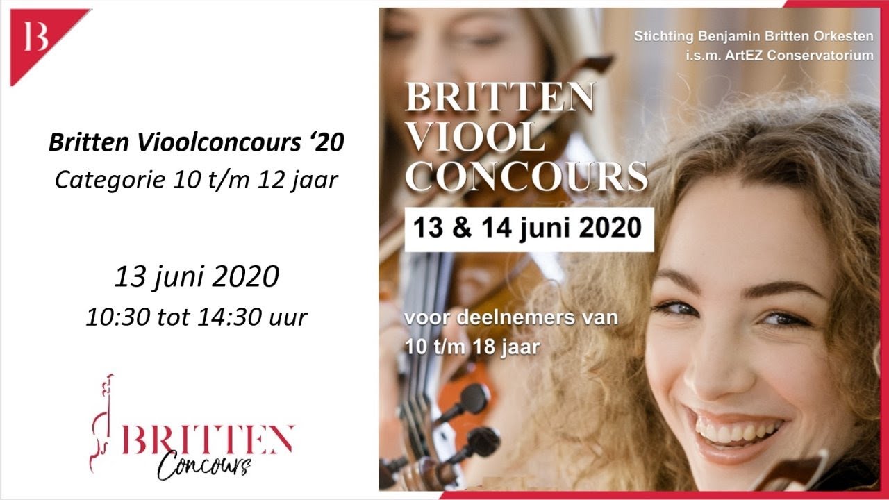 Britten Vioolconcours 2020 - YouTube