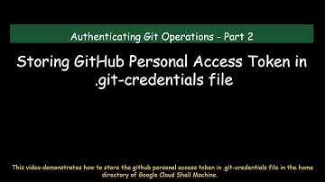 Storing Github Personal Access Token in git credentials file