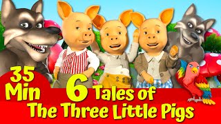 Three Little Pigs and The Big Bad Wolf 🔴🐷🐺|🔴 English Fairytales for Kids💥