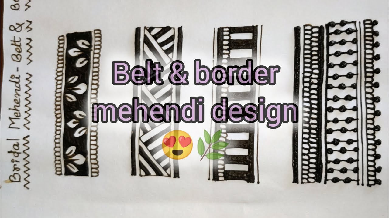 Bridal Mehendi-- Belt & Border design 🌿😍 #art #mehndi #henna #trending ...