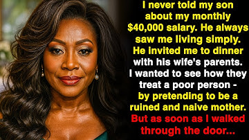 I acted like a poor and naive mother when I met my daughter-in-law’s family — it turned out that...