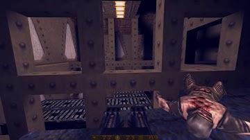 Quake (1996) Walkthrough NIGHTMARE ALL SECRETS E2M1