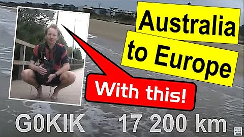 Waters edge HF pedestrian mobile: 15000km QRP DX with the Wadetenna