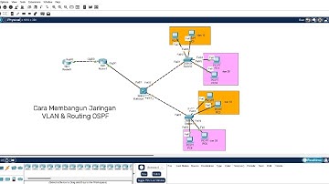 CARA MEMBANGUN JARINGAN VLAN & ROUTING OSPF DI CISCO PACKET TRACER | JARINGAN KOMPUTER