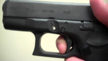 Glock G26 Gen4 Trigger Reset