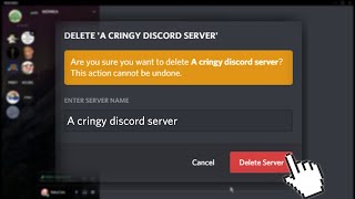 Nuking a cringy discord server