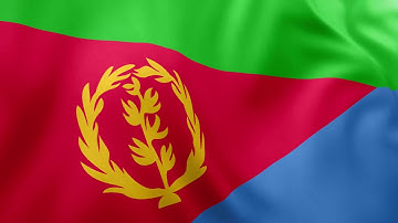 4K Eritrea Flag | National Flag of Eritrea | Eritrea country flag | 4K Free video background loop