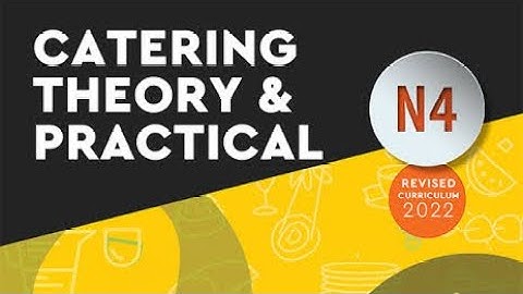 Catering theory & practical N4 module 5 summary and explanation