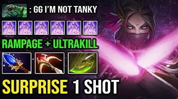 EPIC Rampage + Ultrakills Templar Assassin Surprise 1 Shot with Aghanim Swift Blink DotA 2