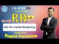 06 fm revision  capital bugdeting  ca inter fast track rr 40 may 24  ca prashant sarda