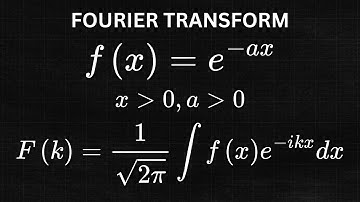 Fourier Transform Problem Walkthrough with an Exponential