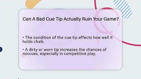 Can A Bad Cue Tip Actually Ruin Your Game? - Billiards Hustlers