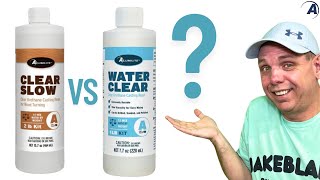 Famous Alumilite Water Clear vs. Clear Slow | Side-by-Side Pour & Turning Comparison with Jake Thompson Profile
